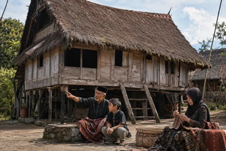 Sejarah Rumah Tradisional Sibanggor: Warisan dari Kaki Sorik Marapi